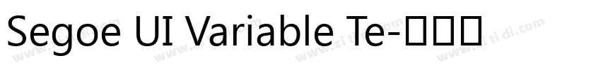 Segoe UI Variable Te字体转换